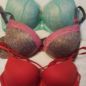 Aerie & V.S. five bra bundle